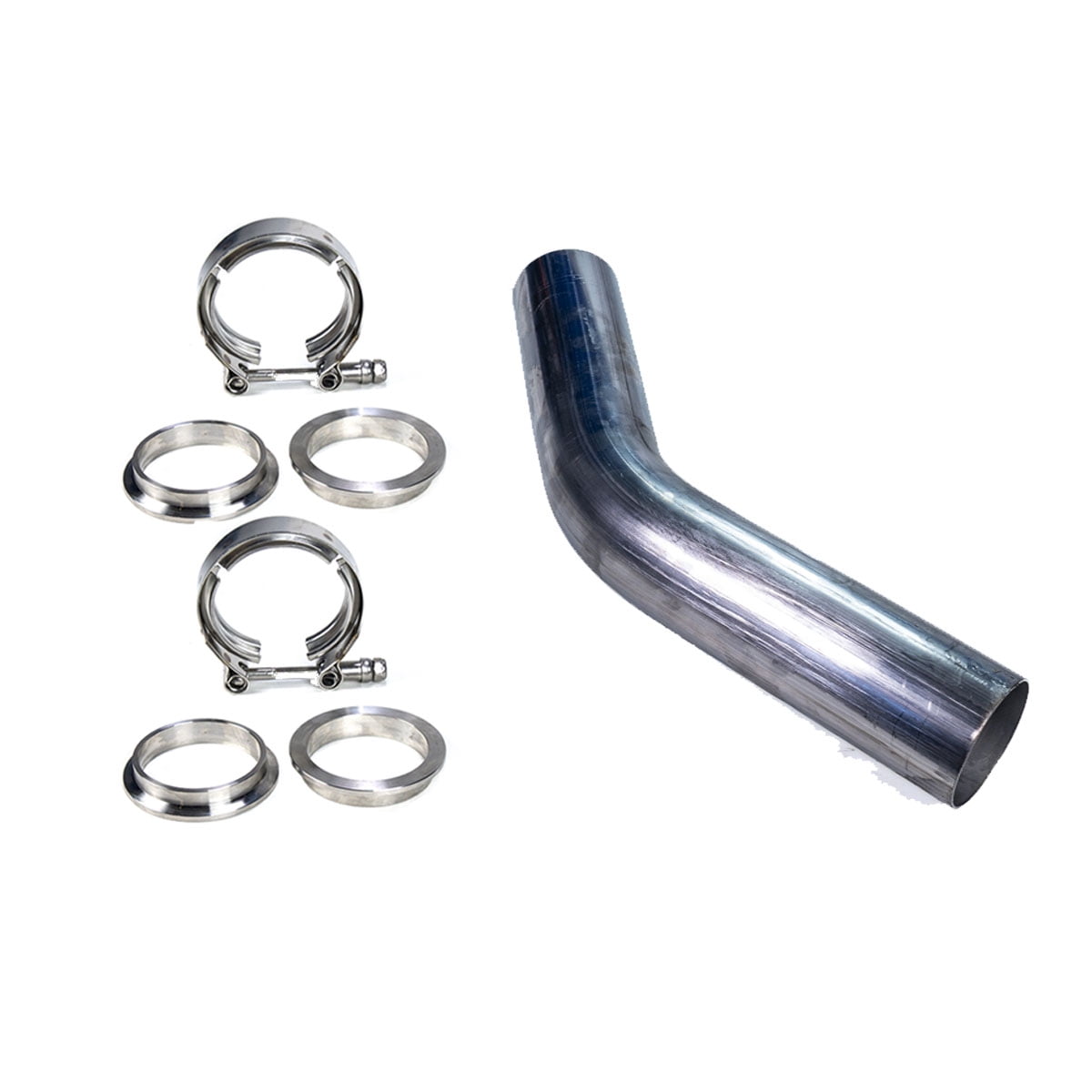 4Pcs 3"Inch OD Custom 45 Degree Stainless Steel Mandrel Bend Exhaust Pipe Tubing - Caseificio Mediterraneo - Foto 5
