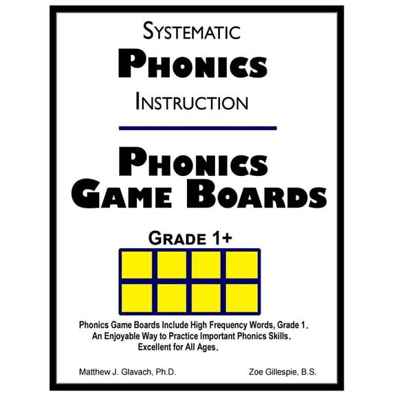 Systematic Phonics Instruction Systematic Phonics Instruction Phonics Game Boards, Grade 1+, Book 1, (Paperback)