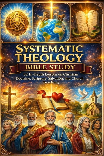 Systematic Theology Bible Study: 52 In-Depth Lessons on Christian Doctrine, Scripture, Salvation, and Church Teaching, (Paperback)