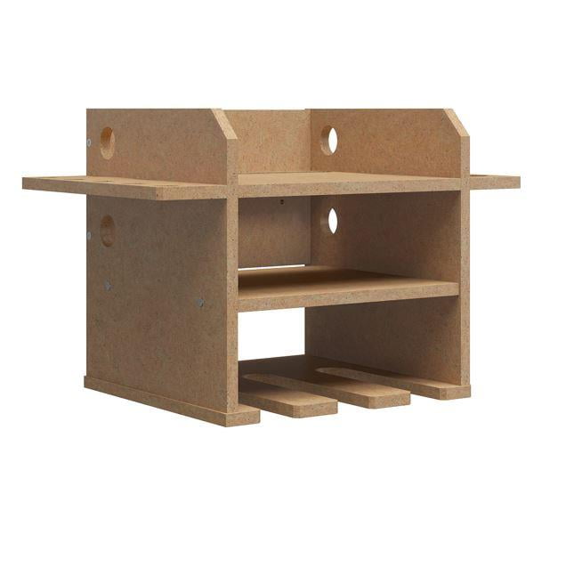 Systembuild Evolution Benford Hanging Wall Mount Tool Organizer, Raw Board
