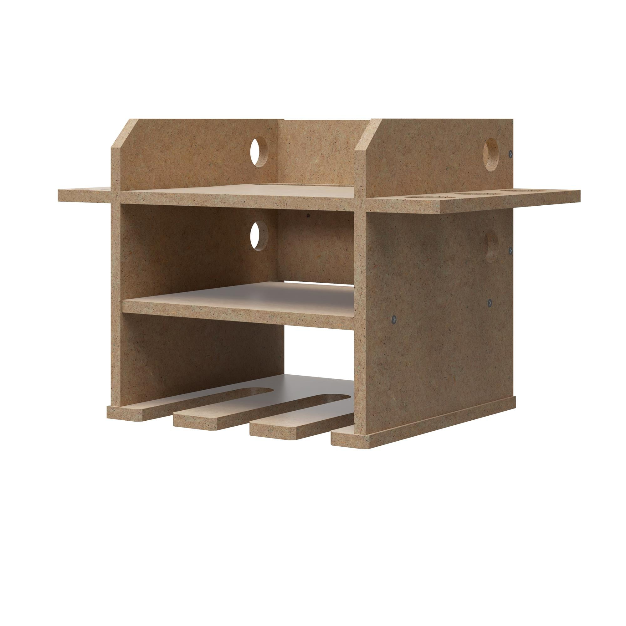 Systembuild Evolution Benford Hanging Wall Mount Tool Organizer, Raw Board