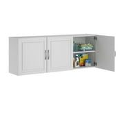 AMERIWOOD HOME Systembuild Evolution Kendall 54" Garage Storage Wall Cabinet, White