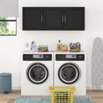 thumbnail image 1 of Systembuild Evolution Kendall 54" Wooden Wall Cabinet, Black, 1 of 11