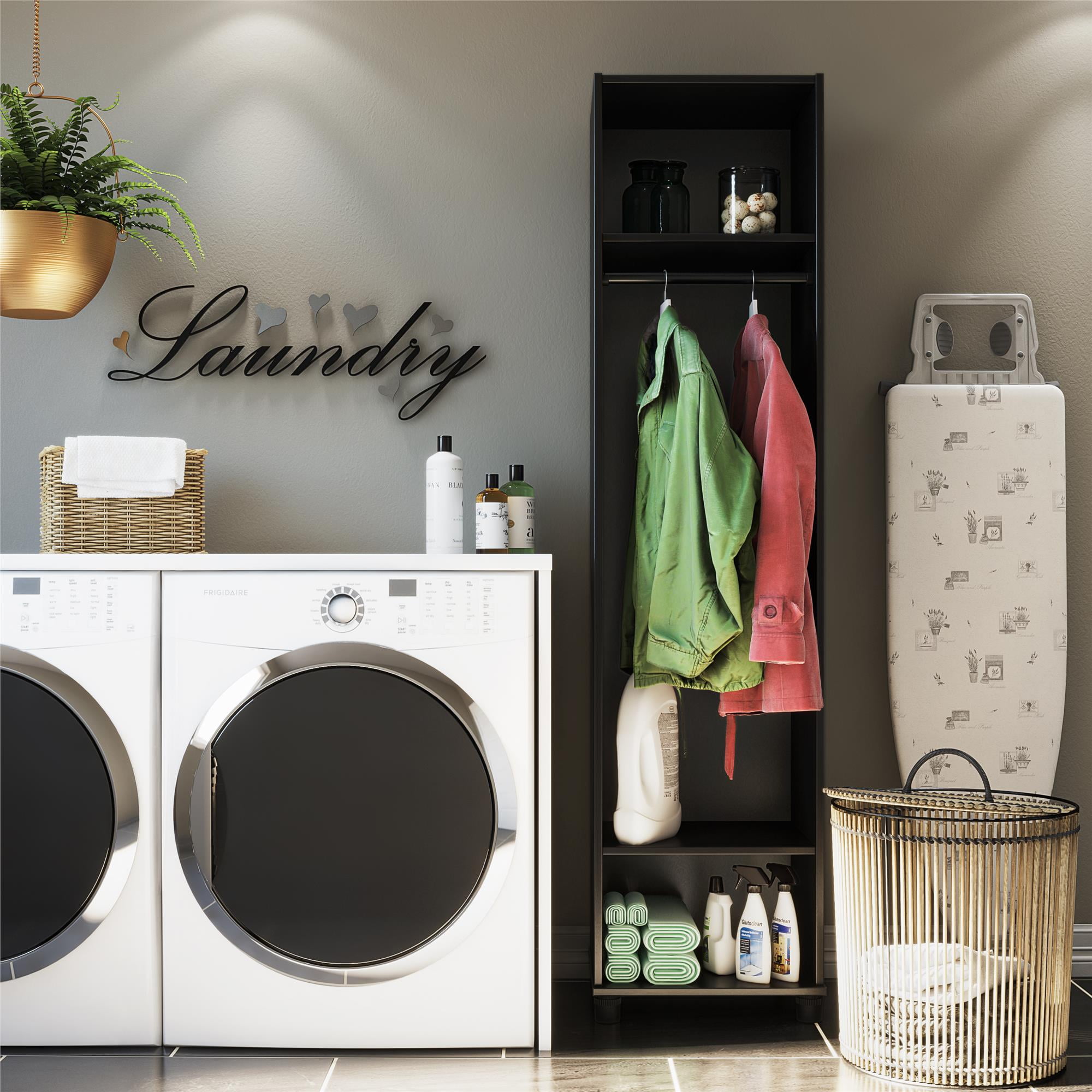 Systembuild Evolution Lory 18" Wide Mudroom Cabinet, Black - Walmart.com