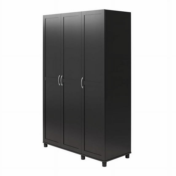 Systembuild Evolution Lory Framed 3 Door Wardrobe in Black