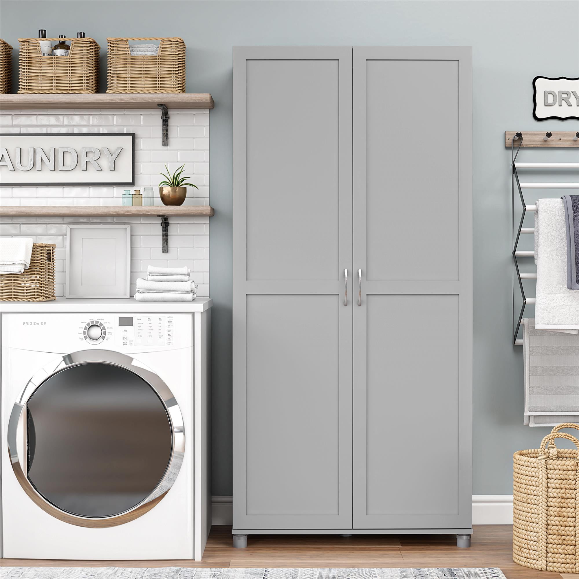 Systembuild Evolution Lory Framed 36" Utility Dove Gray