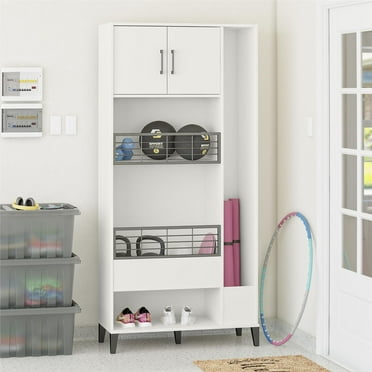 Systembuild Evolution Multi Sports Storage Cabinet, White