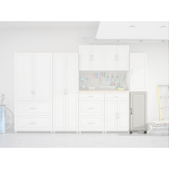 Systembuild Evolution Utility Storage Cabinet, White