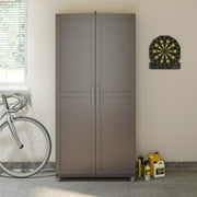 Systembuild Evolution Westford Framed 36" Utility Storage Cabinet, Graphite Gray