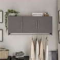 thumbnail image 1 of Camberly 3 Door Wall Cabinet with Hanging Rod, Graphite Gray, 1 of 9