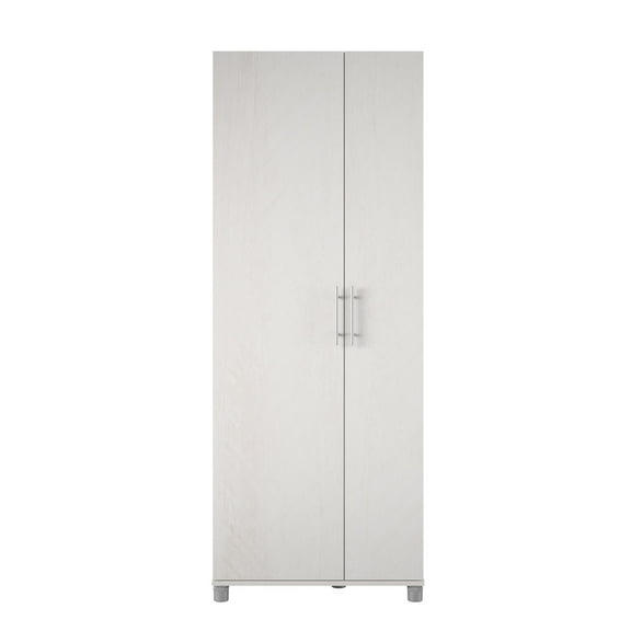 Camberly Tall Asymmetrical Cabinet, Ivory Oak