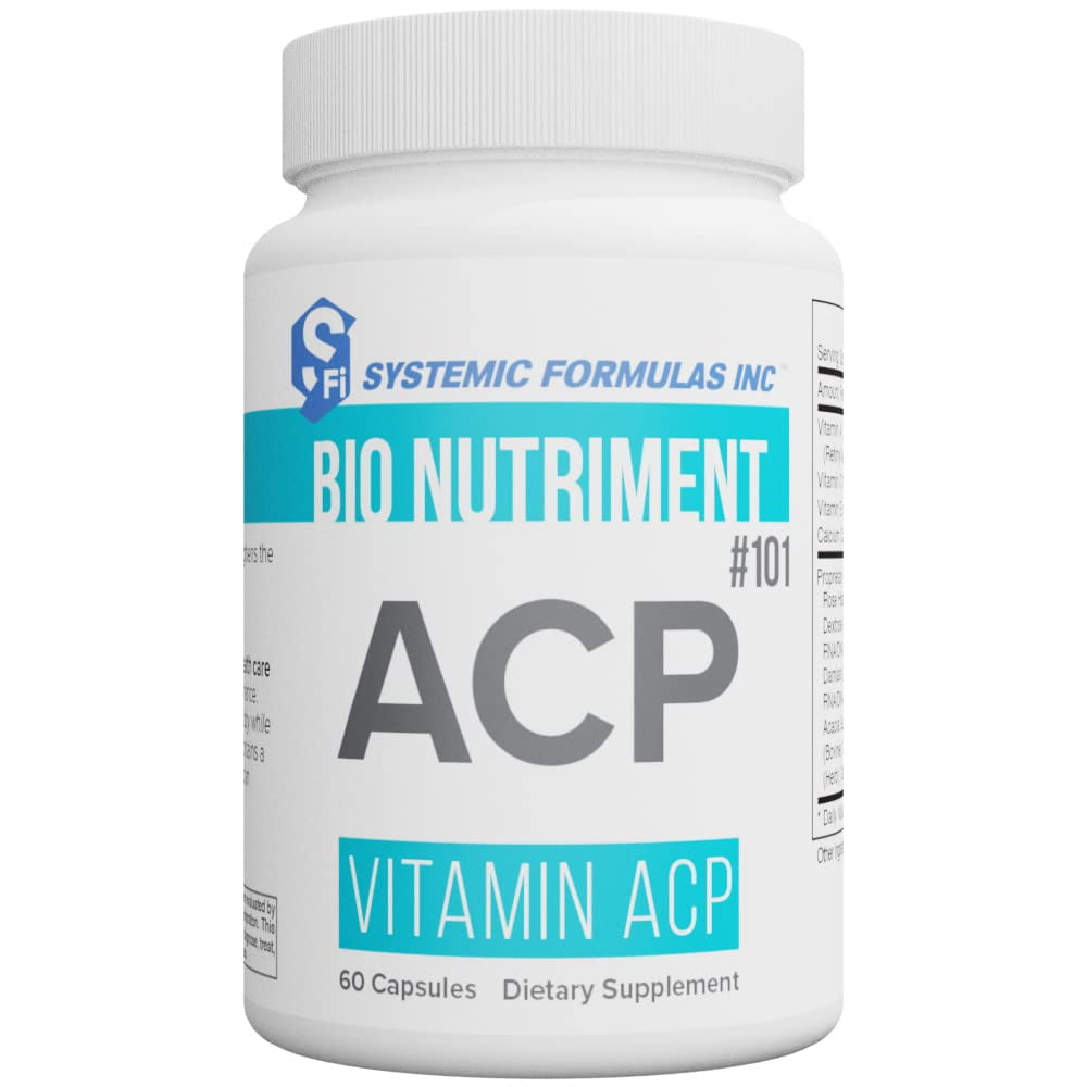 Systemic Formulas Bio Nutriment #101 Vitamin ACP 60 Capsules. Collagen ...