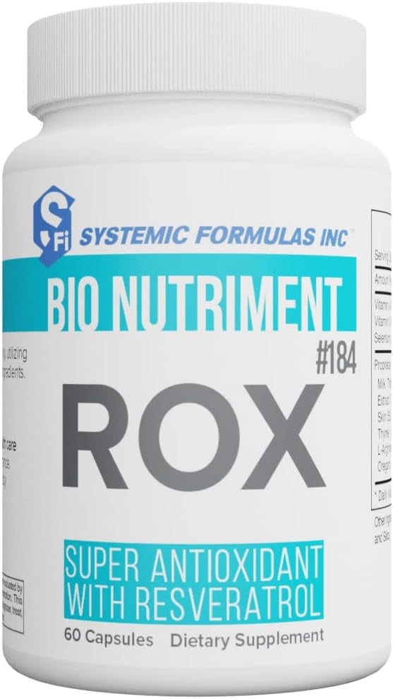 Systemic Formulas ROX Super Antioxidant with Resveratrol 60 Capsules ...