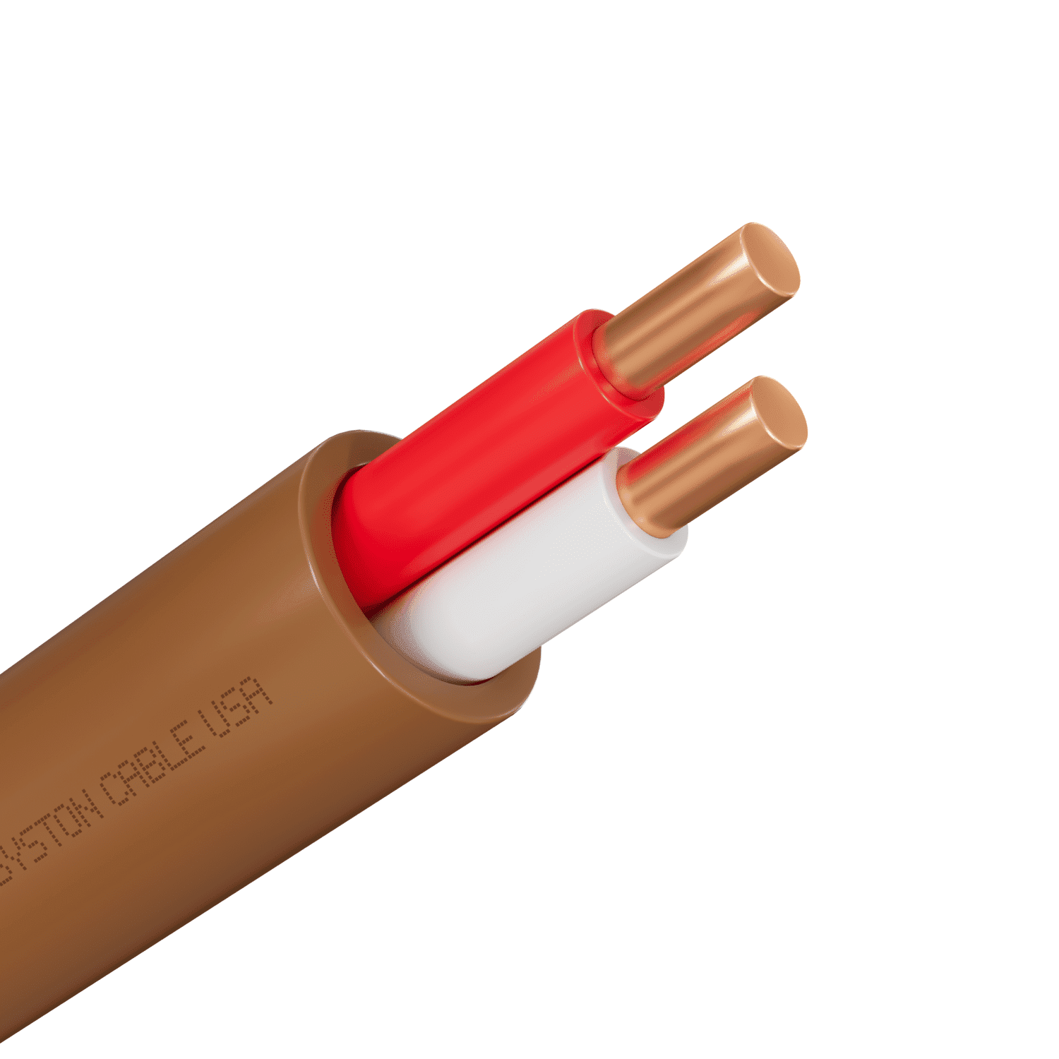 100 ft Brown Solid Copper Thermostat Wire for Indoor/Outdoor Use