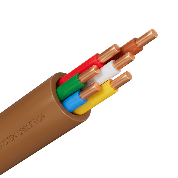 Syston 18/6 Thermostat Doorbell HAVC Heating Control Cable Wire, 18 AWG 6 Conductor 100% Solid Copper Conductors CL3R/FT4/CMR Riser-Rated, UV Resistant RoHS for Low Voltage Applications Use - 20FT
