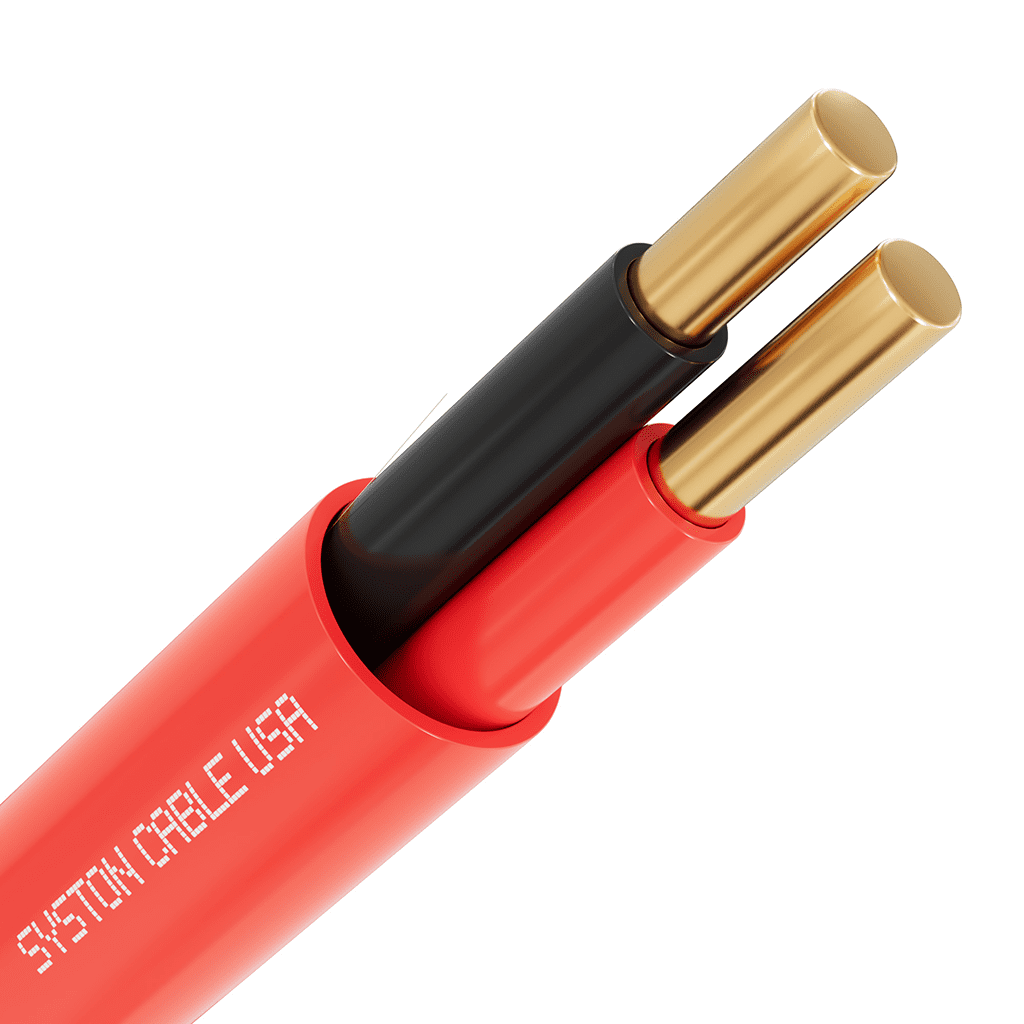 Syston Fire Alarm Security Burglar Station Wire Cable, 12/2 500ft Solid Copper FPLP/CL3P/FT6/CMP Plenum-Rated Unshielded UL/ETL Listed, 12 Gauge 2 Conductors UV Resistant RoHS for Indoor/Outdoor Use