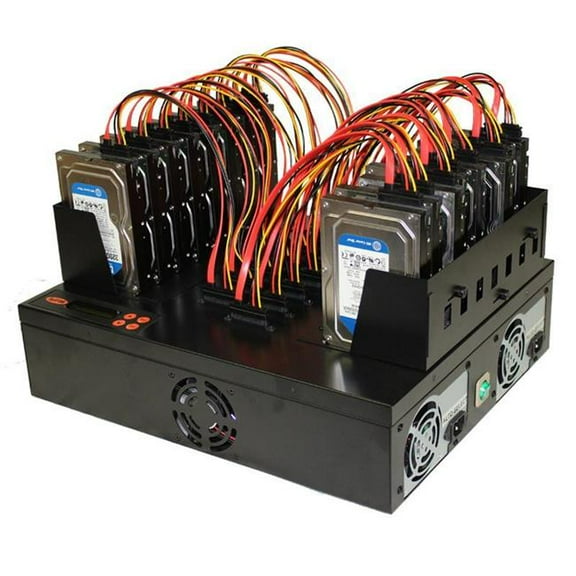 Systor 1-15 SATA Hard Disk Drive & Solid State Drive Flatbed Duplicator & Sanitizer