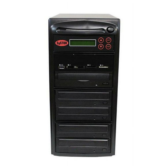 Systor 1-4 Blu-Ray BDXL Disc Duplicator with USB SD & CF to Disc Backup Copier Tower