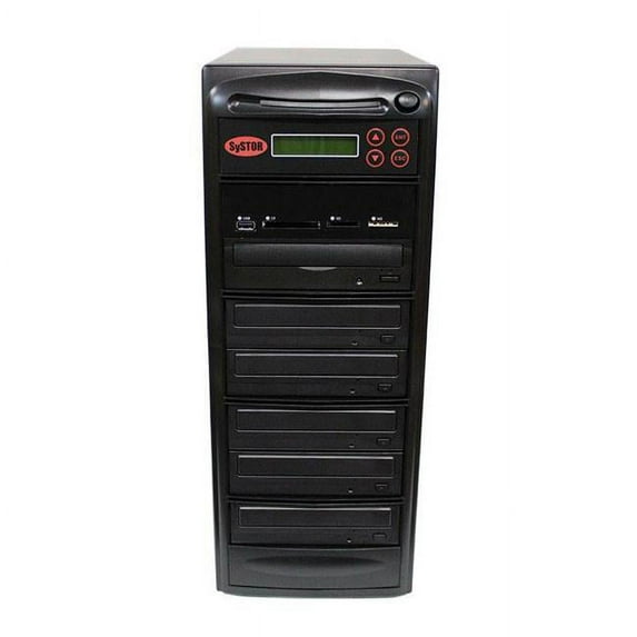 Systor 1-5 Disc Duplicator with USB SD & CF to Disc Backup Copier Tower