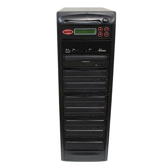 Systor   1-7 Disc Duplicator with USB  SD & CF to Disc Backup Copier Tower