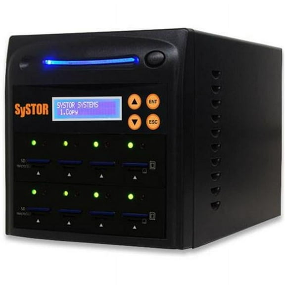 Systor 1-7 Multiple SD & microSD Drive Memory Card Duplicator & Sanitizer