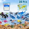 Sytle-Carry 30 Pcs Ocean Animal Figure Toys with Playmat, Realistic