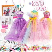 Sytle-Carry 378 Pcs Fashion Designer Kits for Girls Ages 6+, Arts and Crafts for Kids, Girl Toys for Age 6 7 8 9 10 11 12+ Year Old Gifts