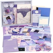 Sytle-Carry Aesthetic Scrapbook Kit Scrapbook Supplies Arts and Crafts Bullet Junk Journal Kit with Journaling DIY Scrapbook Gift for Girl 348 Pcs