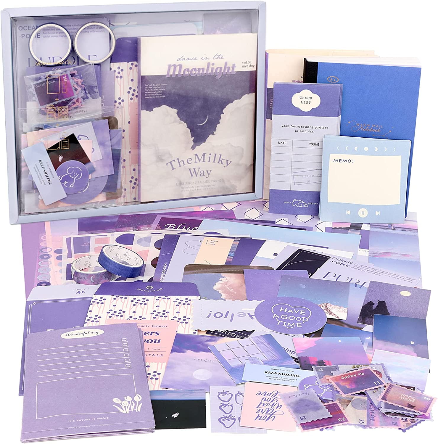 Scrapbook Kit For Girls Diary Journal Set For Kids DIY Cute Stationery  Supplies Art Set For Girls Travel Journal For List Maker