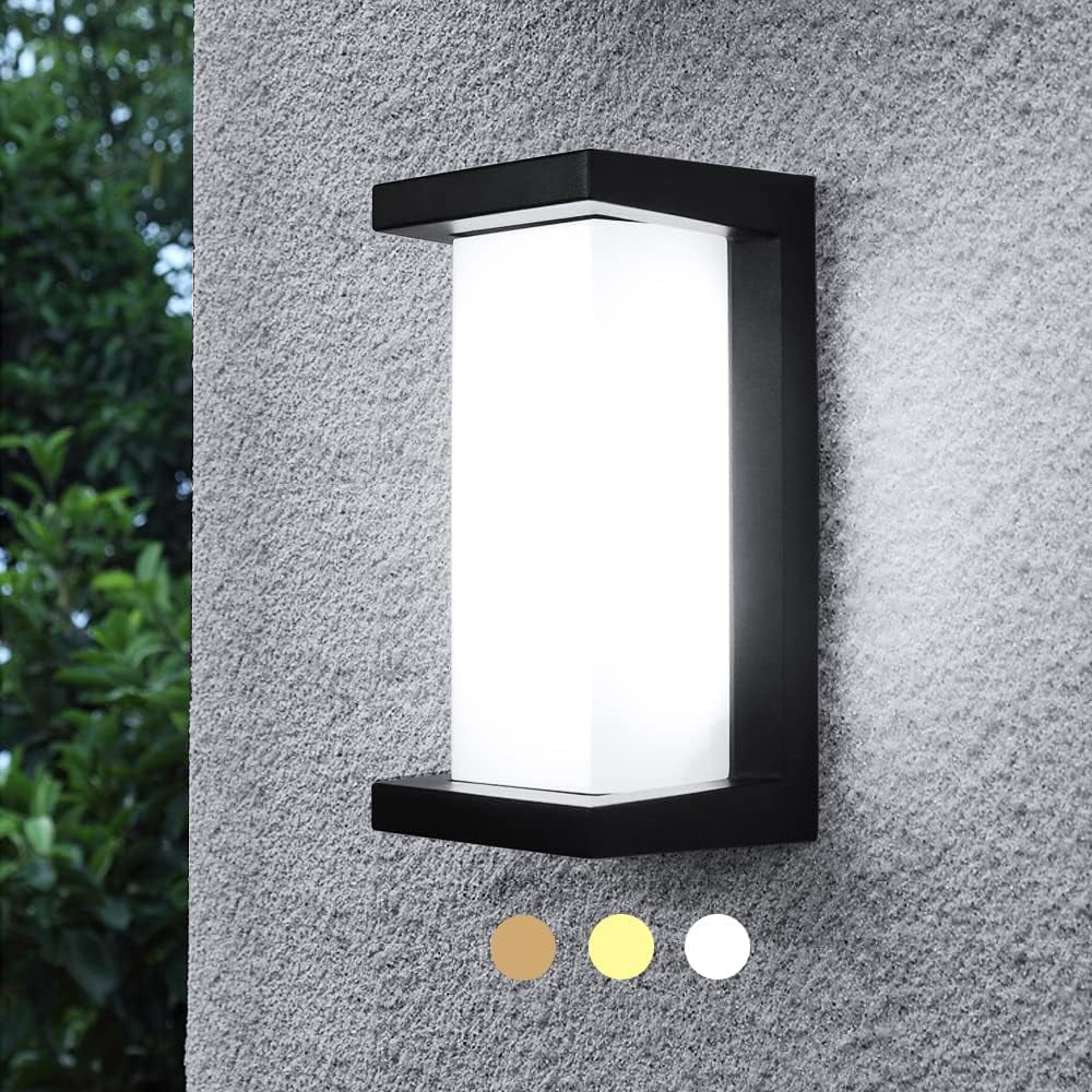 Sytmhoe Modern Outdoor Wall Lights,24WLED Exterior Wall Sconce Light
