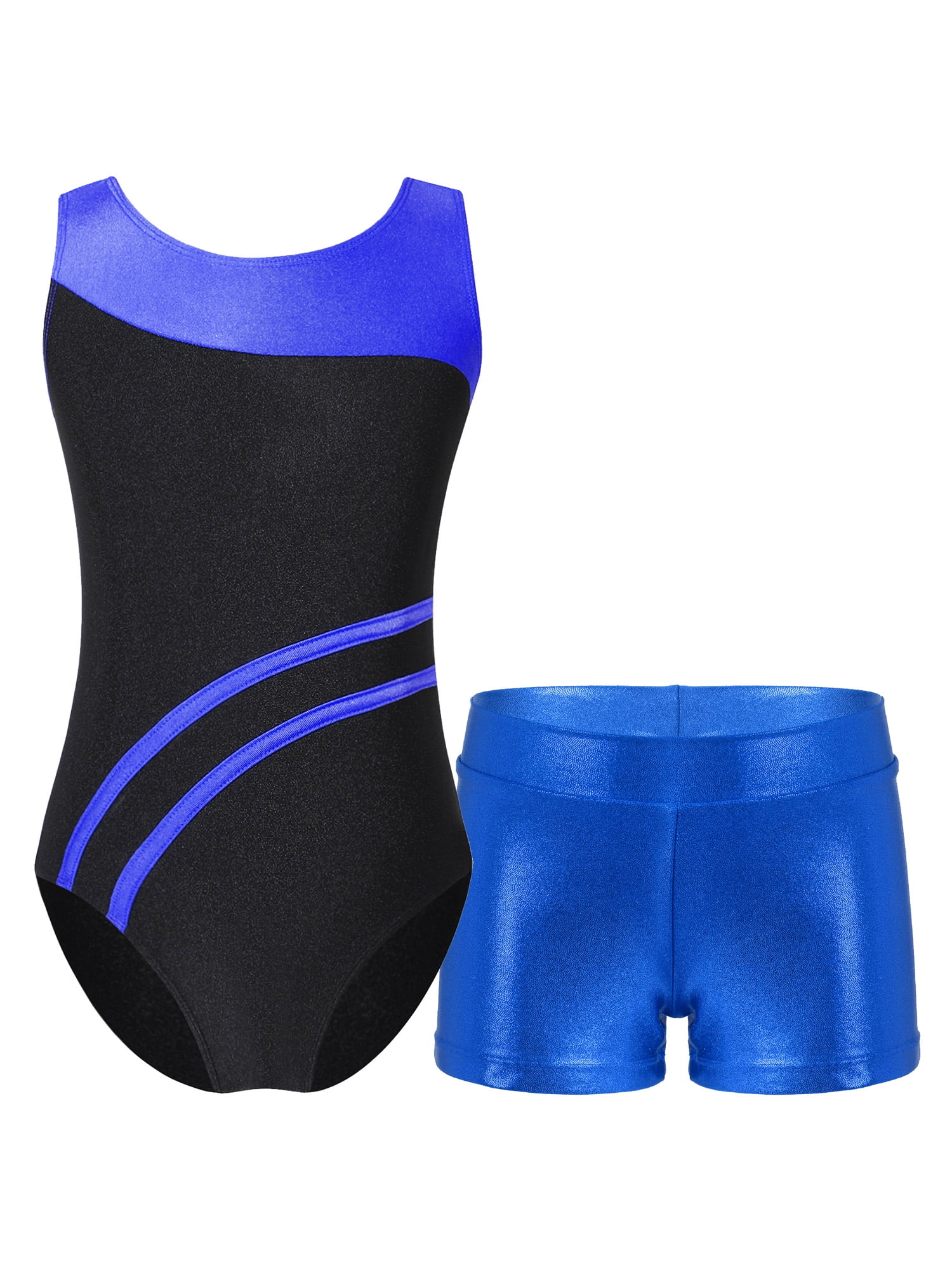 SALE! Turnpakje Yasmine blauw 3/4 mouw - KV Leotards