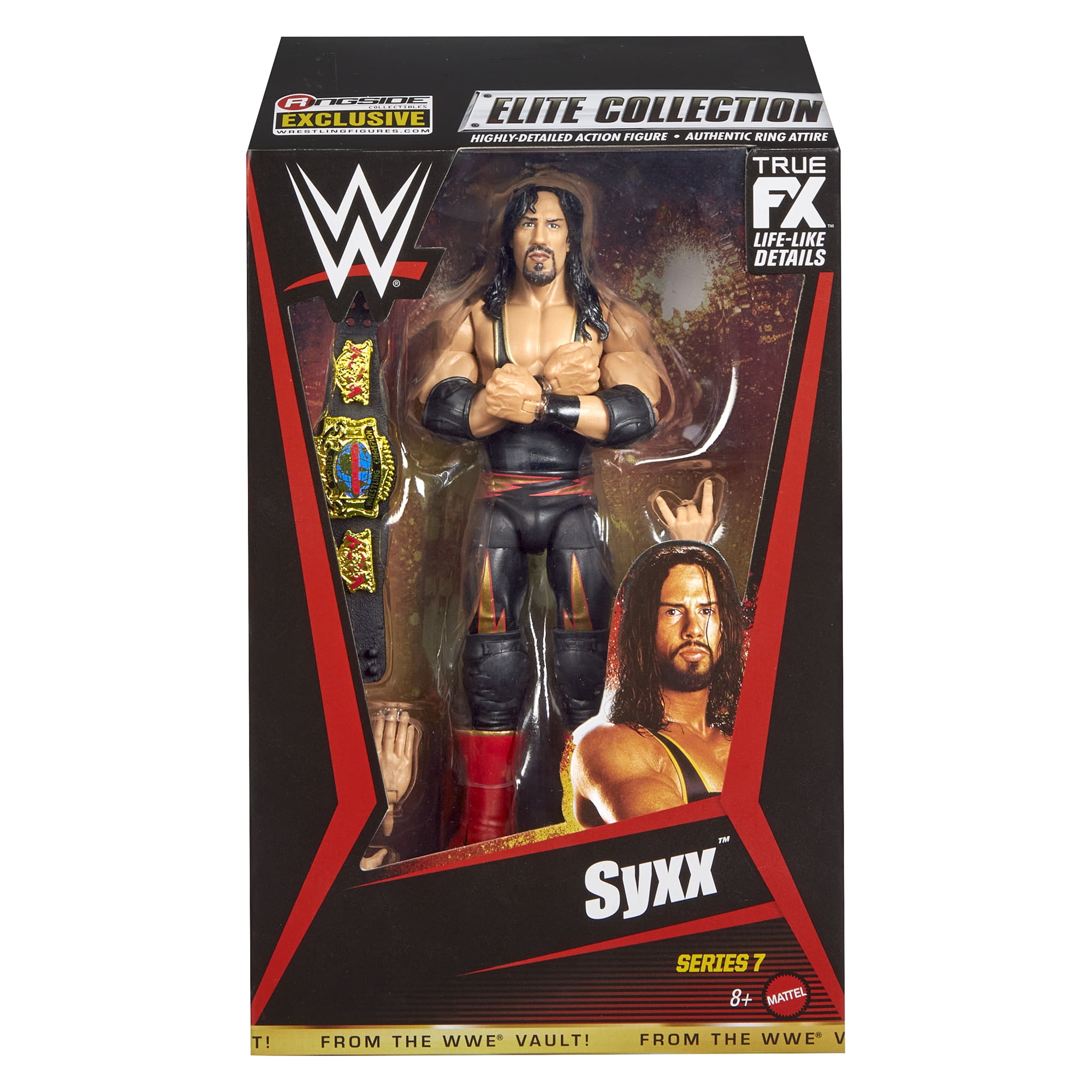 Syxx (Black & Gold) - WWE From the Vault Ringside Exclusive Series 7 Mattel WWE Toy Wrestling Action Figure