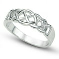 thumbnail image 1 of Sz 6 Sterling 925 Silver Celtic Knot Band Ring, 1 of 1