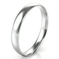 thumbnail image 1 of Sz 7.5 Solid 10K White Gold 3MM Plain Dome Comfort Fit Wedding Band Ring, 1 of 5