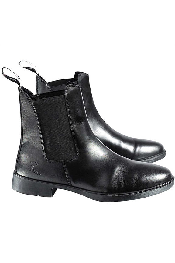 Signature Pull-On Paddock Boots PU Leather Cambrelle Lining Elastic Sides