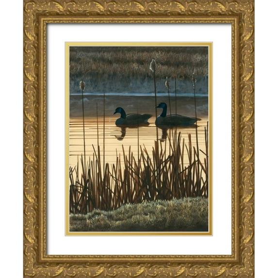 Szatkowski, Fred 19x24 Gold Ornate Wood Framed with Double Matting Museum Art Print Titled - First Light II