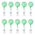 thumbnail image 1 of Szbaoan 10-Piece Retractable Badge Reel Set, ID Card Holder with Clip for Work Security, 65cm Extendable Lanyard, 10 Color Options, Portable for Nurses Teachers, Durable Spring Mechanism, 1 of 5