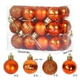 thumbnail image 1 of Szbaoan 24-Piece Christmas Tree Ornament Set Shatterproof Plastic Hanging Balls 3cm Diameter Electroplated Finishes in Assorted Colors for Holiday Decorations Wreaths Garlands Festive Display, 1 of 3