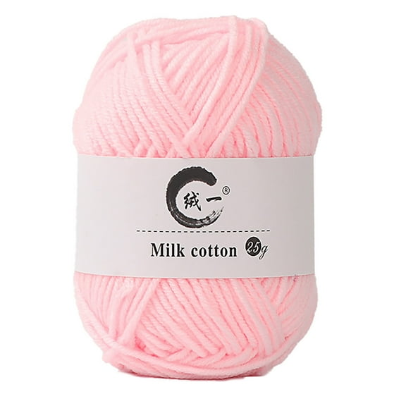 Szbaoan 25g Milk Cotton Yarn for Hand Knitting and Crochet DIY Projects Soft Baby Weight for Sweaters Hats Toys Amigurumi with 65 Meters Length per Skein Machine Washable with Multiple Color Options
