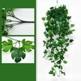 thumbnail image 1 of Szbaoan Artificial Green Pothos Wall Hanging with 168 Leaves, Realistic Plastic Vine Plant for Indoor Decoration, Flexible Stem for Custom Arrangement in Home Office, 1 of 5