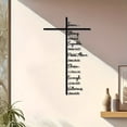 thumbnail image 1 of Szbaoan Black Letter Cross Wall Decor with Spiritual Inspiration, Modern Scripture Art for Living Room, Office, and Garden, Meaningful Home Accent, 1 of 5
