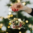 thumbnail image 1 of Szbaoan Christmas Bell Wreath Ornament with Festive Sound, PVC Hanging Decor for Tree, Window, Porch, and Holiday Home Styling, 1 of 6