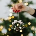 thumbnail image 1 of Szbaoan Christmas Bell Wreath Ornament with Festive Sound, PVC Hanging Decor for Tree, Window, Porch, and Holiday Home Styling, 1 of 6