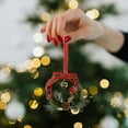 thumbnail image 1 of Szbaoan Christmas Bell Wreath Ornament with Festive Sound, PVC Hanging Decor for Tree, Window, Porch, and Holiday Home Styling, 1 of 6