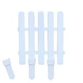 thumbnail image 1 of Szbaoan PVC White Plastic Fencing Panels 50x13cm to 60x50cm Decorative Garden Patio Hedge Border Lawn Edging for Outdoor Space Definition and Protection Weather Resistant ABS Material, 1 of 8
