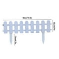 thumbnail image 1 of Szbaoan PVC White Plastic Fencing Panels 50x13cm to 60x50cm Decorative Garden Patio Hedge Border Lawn Edging for Outdoor Space Definition and Protection Weather Resistant ABS Material, 1 of 8