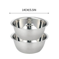 Szbaoan Stainless Steel Mixing Bowl Set with Pouring Spout Flat Base for Kitchen Baking Cooking Prep Food Storage Dishwasher Safe Multiple Sizes Stackable
