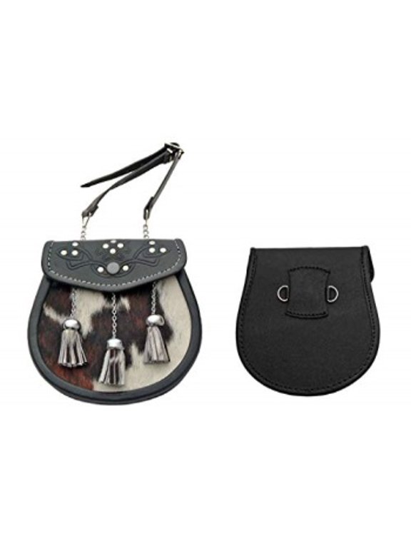 supplies tasseled cowhide sporran