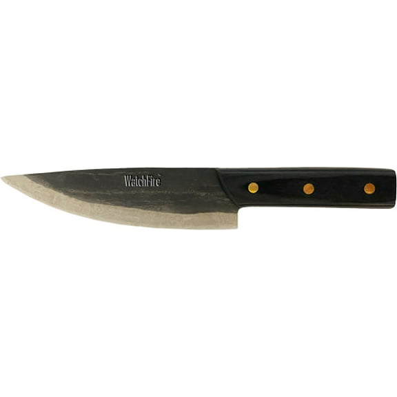 WatchFire Hand Forged Professional Butchers Knif-e 11.5" Overall Length - Pakkawood Handle  Included Sheath