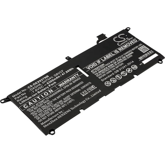 Szdcoo 0H754V, DXGH8, G8VCF, 6300mAh Battery Replacement for DELL